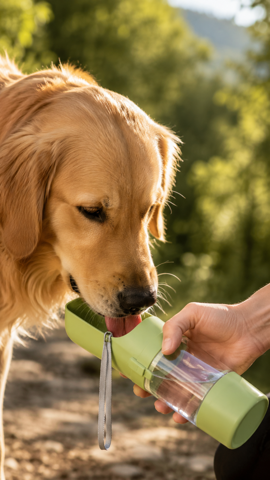 Kit Balade Été Pawtrail™ — Gourde, Laisse LED & Distributeur de Sacs pour Chien