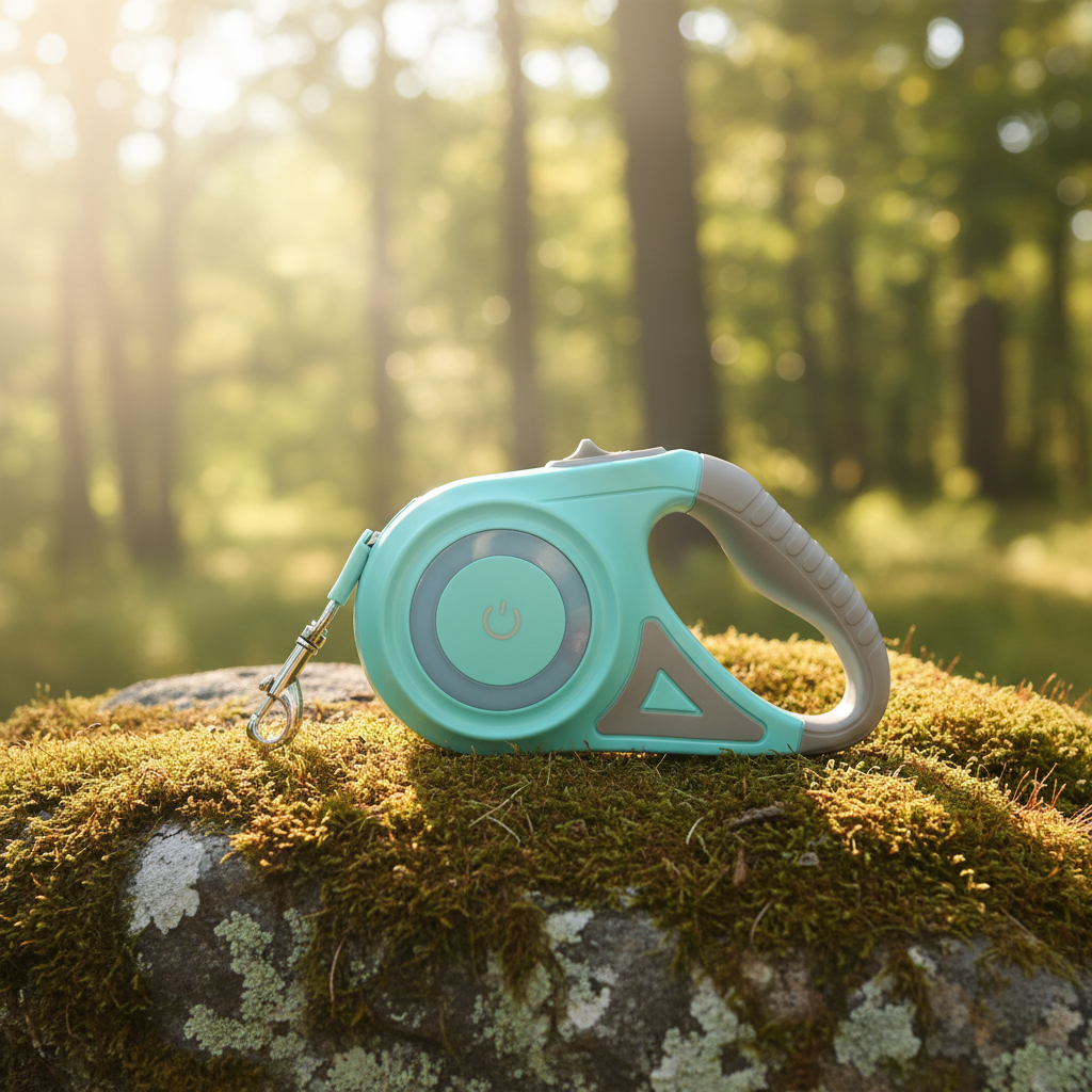 Laisse Rétractable LED Pawtrail™ — Visibilité & Sécurité pour Chien