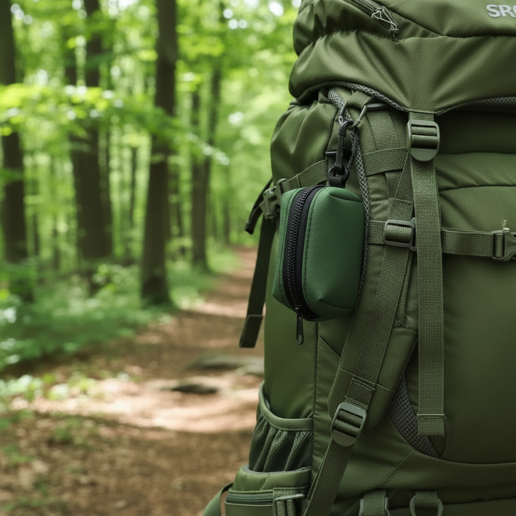 Sur sac à dos vert forêt